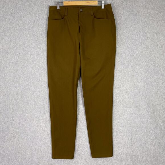 Lululemon Pants Mens 32 Deep Artifact ABC Bonded Twill Slim Fit Pant - Picture 1 of 9